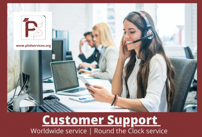 Customer Support 1 No 1 Customer support for PhD and MS Scholars