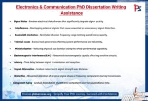 Electronics & Communication PhD Dissertation Writing Assistance 1 Electronics & Communication PhD Dissertation Writing services