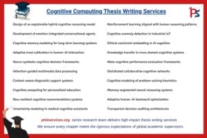Cognitive Computing Thesis writing Services 1 Cognitive Computing Thesis Writing Services