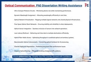 Optical Communication PhD writing Assistance 1 Optical Communication PhD Dissertation Writing Assistance
